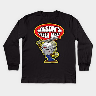 Jason's Fresh Meat Kids Long Sleeve T-Shirt